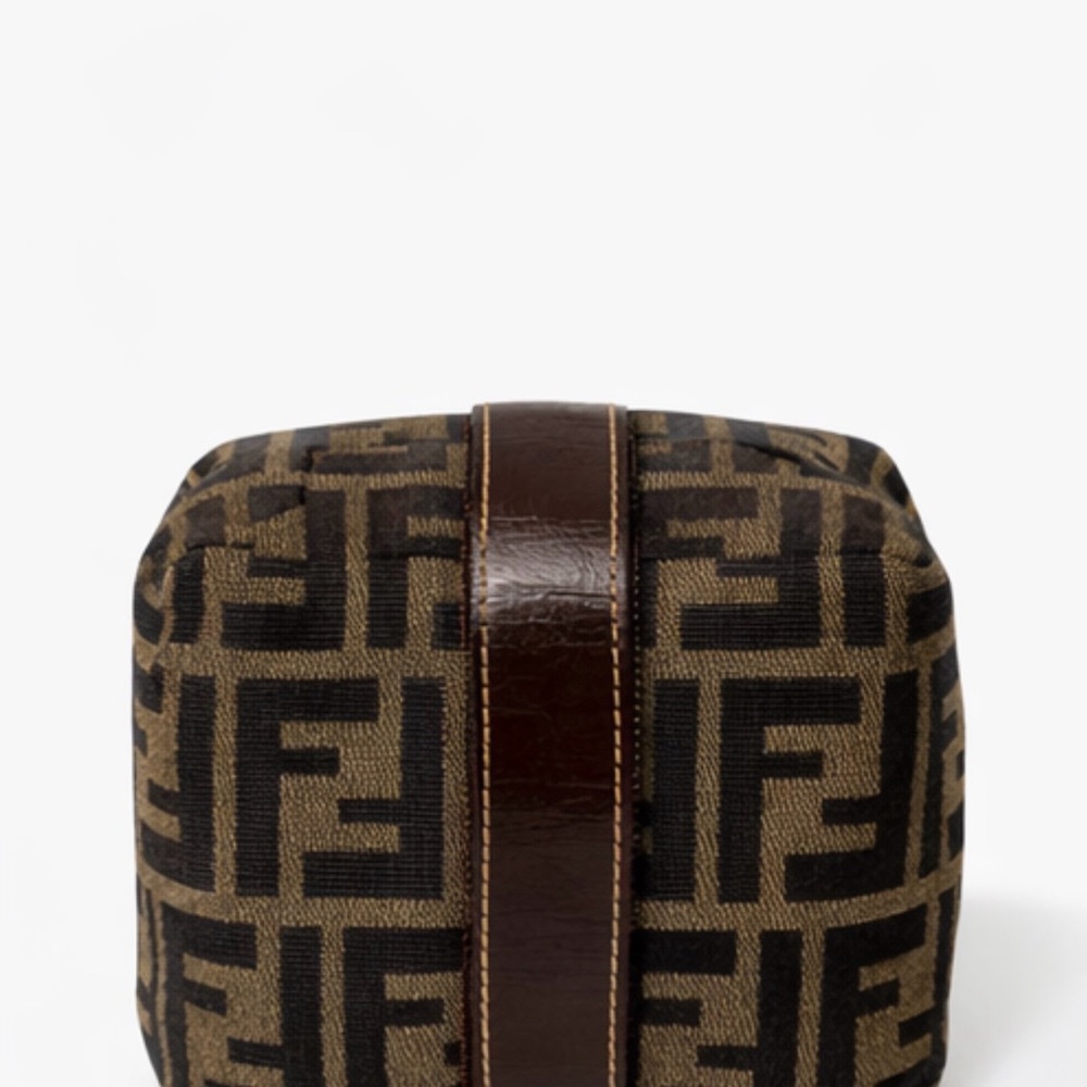 Fendi Black and Brown Monogram Pouch-size 14*10*10cm - Picture 5 of 6